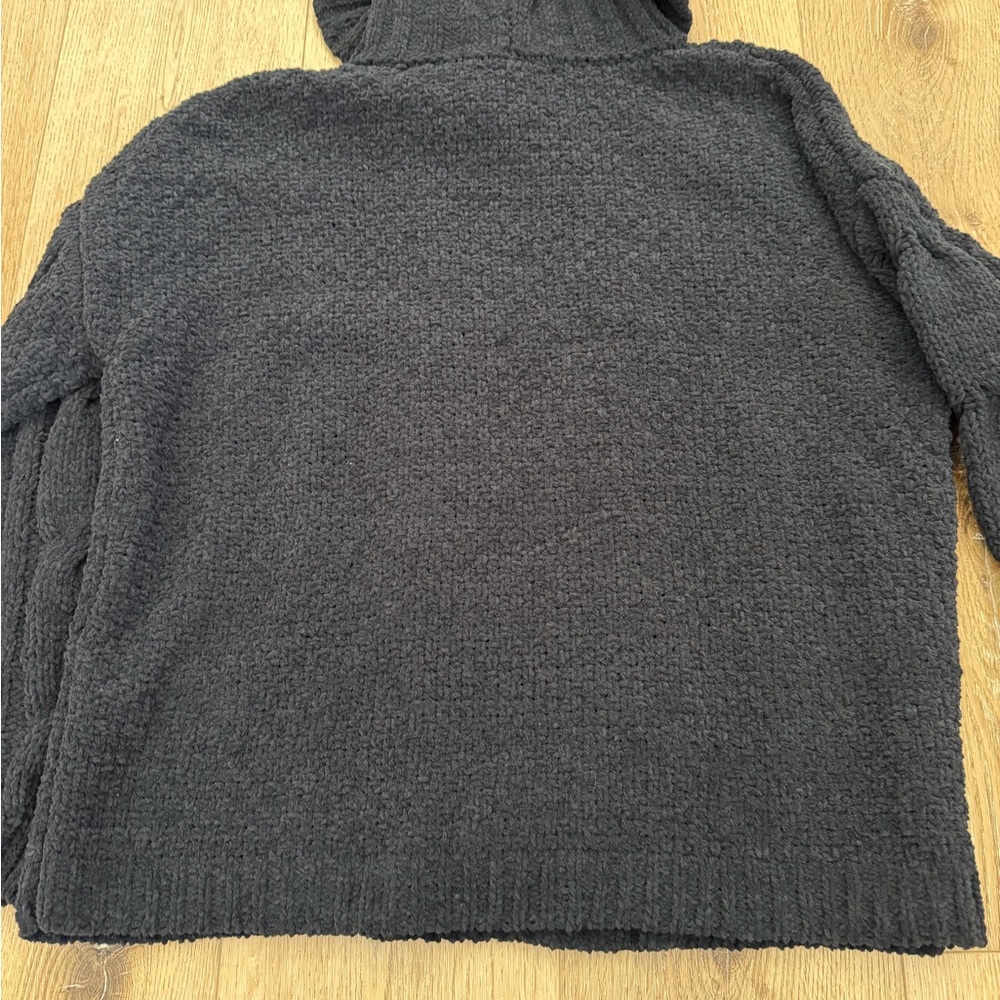 Seven7 Black Chenille Turtleneck Sweater - Picture 2 of 9